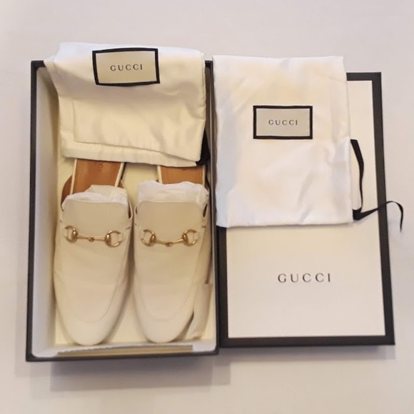 princetown leather slipper white